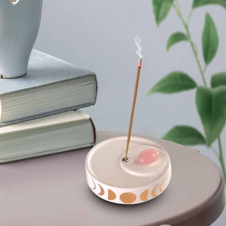 Mainstays Incense Starter Set with Pink Rose Quartz Gem, Incense