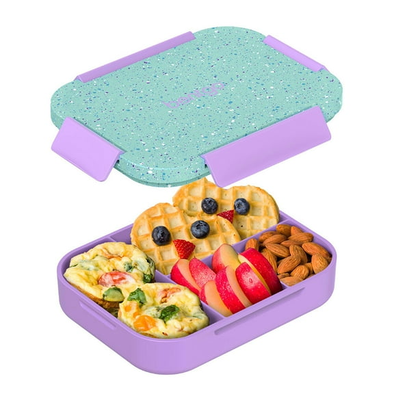 Bentgo Kids Lunch Box with Leakproof Lid and Tray - Vivid Orchid Speckle