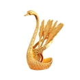 thumbnail image 3 of DOLITY Porte-Cuillère Décoratif Ensemble de Couverts Cygne Or, 3 of 9
