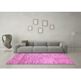 thumbnail image 3 of Ahgly Company Indoor Round Oriental Pink Modern Area Rugs, 6' Round, 3 of 4