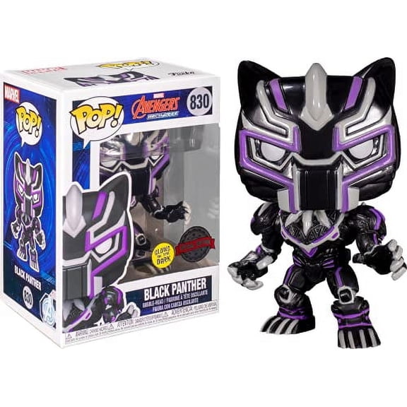 Funko Avengers Mech Strike Black Panther Glow in Dark Marvel Figure