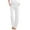 White, variant on Aloohaidyvio Pants for Women No Boundaries Women Casual Solid Drawstring Elastic Waist Long Straight Pants