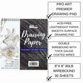 thumbnail image 2 of Pro Art Premium Drawing Paper Pad 8"X8" 30 Sheets, 80#, Wire, Sketch Book,, 2 of 6