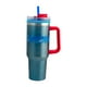 thumbnail image 4 of Termo Alto Doble Pared Con Asa Y Popote, Diseño Super Man La Película, Termo Metalizado Azul, Capacidad 1. 2 L, 4 of 8