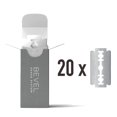 thumbnail image 1 of Cuchillas de repuesto Safety Razor Bevel, paquete de 20 unidades, para hombre, 1 of 5