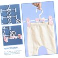 thumbnail image 2 of 25 perchas metálicas para pantalones sueltos, pinzas de plástico para pantalones, abrigos, ropa interior, 2 of 5