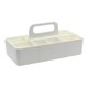 thumbnail image 2 of Caja de almacenamiento con múltiples compartimentos, cesta apilable, organizador para el hogar blanco, 2 of 9