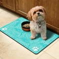 thumbnail image 2 of Dog Mat Pet Feeding Mat for Food and Water Absorbent 20x12in Quick Dry Dog Water Bowl Mat, 2 of 6