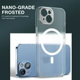 thumbnail image 6 of SaniMore for iPhone 14 Lens Protection Case Lightweight Clear Frosted Rugged PC, All-Inclusive [Not Yellowing Technology] Full Body Shockproof Protective Cover for iPhone 14, Blue, 6 of 8