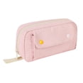 thumbnail image 4 of Estuche para lápices y neceser de maquillaje de gran capacidad, portátil, elegante y multiusos para estudiantes. Rosa, 4 of 9