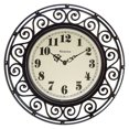 thumbnail image 2 of Westclox Wall Clock Wrought Iron Look Round 12 inch Analog Brown, 2-Pack, 2 of 6