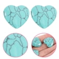 thumbnail image 2 of Shisuyan DIY Craft Material Turquoise Stone Heart 10Pcs 0.8x0.8x0.2In, 2 of 9