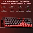 thumbnail image 6 of AULA WIN68 HE 68-Key Hall Effect Magnetic Gaming Keyboard, RGB, Instant Commands, Near-Zero Delay, Custom Actuation, 6 of 8