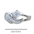 thumbnail image 2 of 1pc Unisex Angel Wings Zircon Ring - Fashionable and Durable Ring for Men and Women, 2 of 5