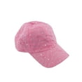 thumbnail image 1 of Glitzy Game Sequin Trim Baseball Cap  - Pink, 1 of 1