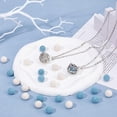 thumbnail image 4 of 2 Styles Diffuser Oil Pendant Essential Oil Necklace with 26Pcs Natural Lava Rock Pads Perfume Scent Diffuser Necklace Pendants Jewelry Gift for Woman Mother Present, 4 of 7