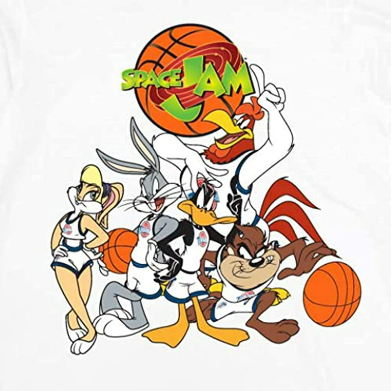 space jam Mens Group Shirt Classic T-Shirt - and Long Tee - Sleeve Tune 90s Monstars Squad