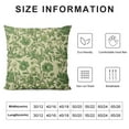 thumbnail image 5 of JEUXUS Sage Green Floral Pillow Covers Spring Vintage Rustic Cute Flower Print Decorative Outdoor Pillowcases Farmhouse Throw Cushion Case Decor for Couch Sofa Bed, 5 of 5