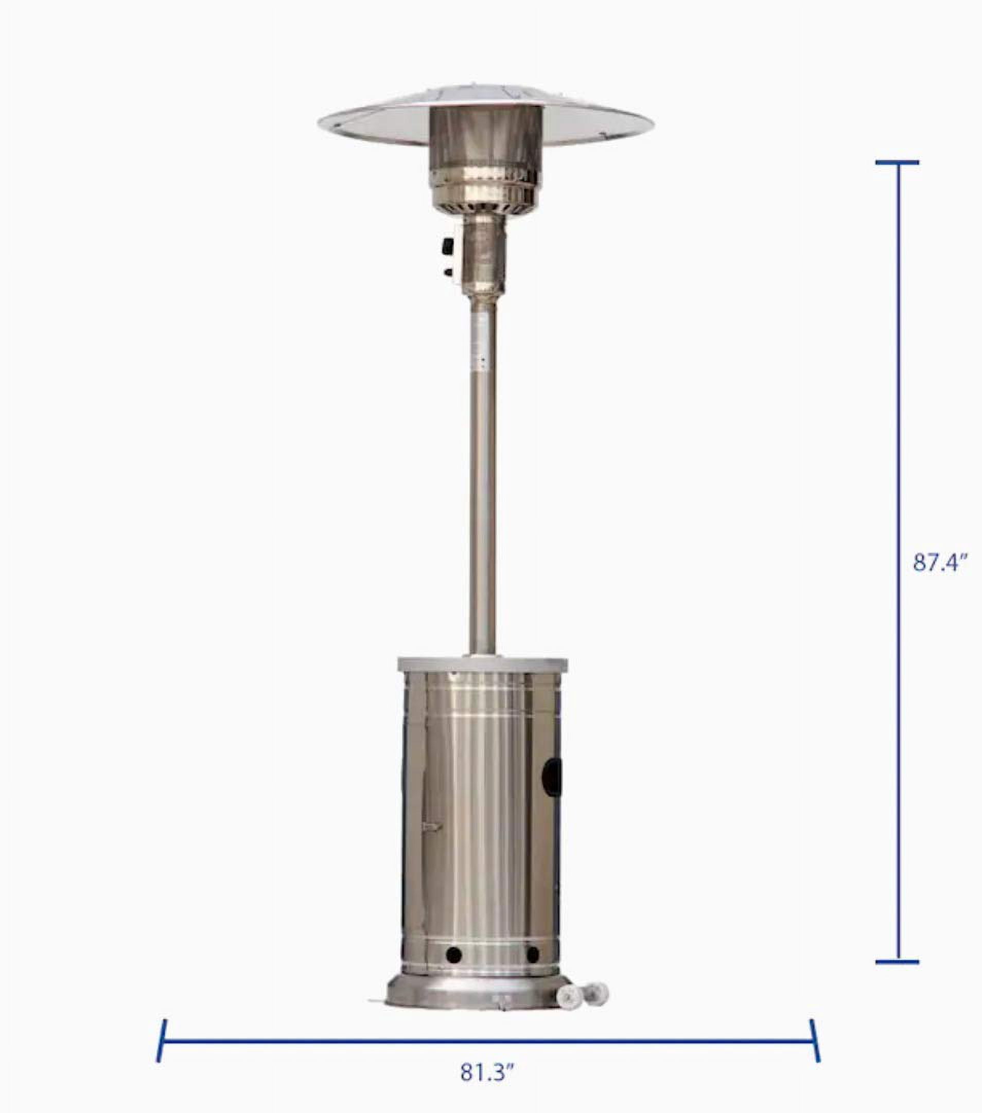 Style Selections 48000-BTU Stainless Steel Patio Heater - Walmart.com