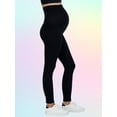 thumbnail image 4 of Savi Parker Women’s Maternity Jeans Over The Belly - Pregnancy Must Haves Fall and Winter Maternity Clothes (S, Black Rinse), 4 of 7