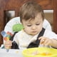 thumbnail image 3 of Utensilios para bebés, cucharas, tenedores, 2 juegos, lindos niños pequeños, juego de vajilla con cuchara y tenedor, fácil agarre, resistente al calor, flexible, sin BPA, excelentes cucharas de, 3 of 8