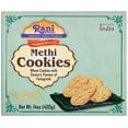 thumbnail image 2 of Rani Methi Cookies (Wheat Cookies with Savoury Flavour of Fenugreek) 14oz (400g) Pack of 3+1 FREE Indian Cookies ~ All Natural | Vegan | Non-GMO | Indian Origin, 2 of 8
