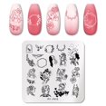 thumbnail image 1 of PICT YOU-placas de estampado de uñas cuadradas de conejo, diseño de plantilla de acero inoxidable para decoración de uñas, bricolaje, herramientas de plantilla de uñas, 1 of 4