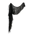 thumbnail image 7 of ManxiVoo Lace Wrap Asymmetrical Layered Skirt with Tie Waist Scarf Belt for Women Casual Wear, 7 of 7