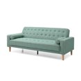 thumbnail image 2 of Passion Furniture PF-G833A-S Andrews 85 in. Flared Arm Polyester Straight Sofa in Teal, 2 of 5