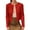 Red, variant on Womens Sequin Jacket Casual Long Sleeve Front Party Jacket Rose Gold XL