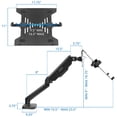 thumbnail image 4 of Mount-It! Support de Bureau pour Ordinateur Portable avec Ressort à Gaz / Support de Bras pour Ordinateur Portable à Mouvement Complet et Réglable pour Ordinateurs Portables de 11 à 17 Pouces / Support de Bureau Ergonomique avec Pince, g, 4 of 9