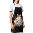 thumbnail image 3 of XMXY Chef Aprons with Pockets for Women Men, Funny Cartoon Bunny Waterproof Cooking Kitchen Aprons, 28.3 x 20.4 inches, 3 of 8