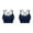 Navy, variant on AWZXDE 2PC Womens Sports Bras Padded Strappy Cropped Back Sport Bra for Yoga Workout Fitness