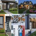 thumbnail image 4 of Solar Illuminated LED Lighted Address Sign, House Numbers for Outside Yard Home, Numbers Plaque Outdoor Waterproof by Kme, Black, 4 of 5