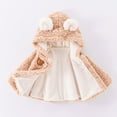 thumbnail image 2 of Krdevn Baby Girls Cape Cloak Windproof Hooded Warm Thick Winter Outerwear for Toddler,0-12 Months, 2 of 5