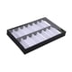 thumbnail image 5 of Caja de Exhibición de Gafas, Soporte para Gafas, Bandeja para Gafas Hecha de Tela Y PP para Organización Apilable en Negocios Y Oficinas, Regalo para Tapa transparente, 5 of 8