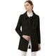 thumbnail image 1 of Abrigo Largo De Invierno Con Cuello Peter Pan Y Doble Botonadura Para Mujer Negro S, 1 of 8