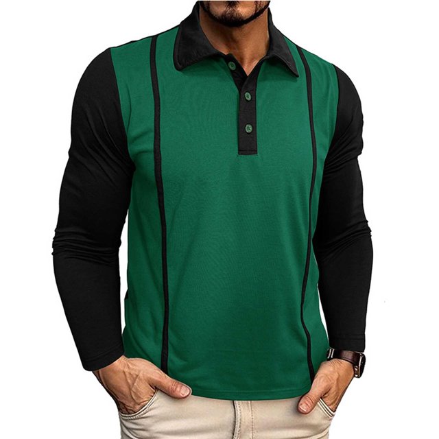 pstuiky Camisas de invierno de manga larga para hombre, Blusas casuales de moda para hombre, de color liso, con botones, bolsillos, manga larga y cuello redondo top de hombre l