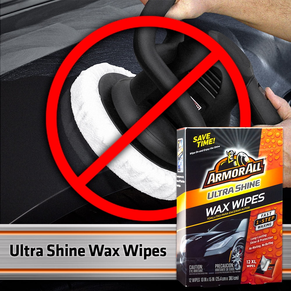 Bundle - ArmorAll Protectant | Ultra Shine Wash and Wax | 1 Sponge | 1  Shammy