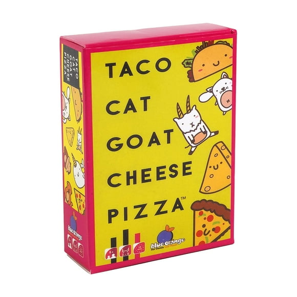 Blue Orange Taco Cat Goat Cheese Pizza Card Game For 2-8 Players Ages 8+ Fast Paced Family Party Game 64 Cards