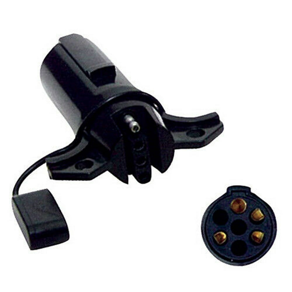 Towing Adapter 7 Round to 4 Flat Connector Pin Type Vehicle to Trailer