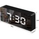 thumbnail image 2 of Mirror Alarm Clock,Digital Alarm Clock with LED Display of Date/Temperature/2/USB Charging Port - Black, 2 of 5