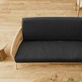 thumbnail image 2 of Solid Futon Cover Slipcover Fit 6"- 8" Futon Mattresses Black, Twin Size 39x75 Inch, 2 of 9