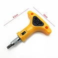 thumbnail image 2 of Professional Ratchet Wrench Screwdriver Screw Drive Wrench + 5 Bits, 2 of 3