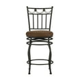thumbnail image 6 of Linon Swag Counter Stool, Brown, 24 inch Seat Height, 6 of 9