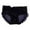 Black, variant on Womens Sheer Mesh Breathable Floral Plus Size Fashion Solid Color Triangle Underwear Plus Size Underwear For Women Black,L