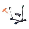 thumbnail image 2 of Soporte de caña de pesca antideslizanse resistente profesional estable base plegable plegable plegable ajustable soporte para aparejos de pesca de, 2 of 8
