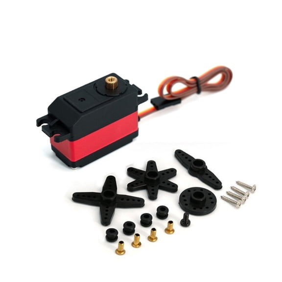 12KG Digital Servo Low Profile Servo Full Metal Gear High Torque 4.8-8.4V 180/270/360 Degree for 1/10 1/8 Remote Car