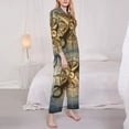 thumbnail image 3 of Rocae Vintage Compass for Pajamas for Women Set Lounge Sets Women's Long-Sleeved Pj Set -Small, 3 of 7