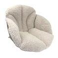 thumbnail image 1 of Cojín para Silla, Cojín para Asiento de Escritorio, Cálido Y Cómodo, Cojín de Felpa para Soporte de Cintura, Almohada de Suelo para Dormitorio de Caqui Sunnimix cálido cojín del asiento, 1 of 8